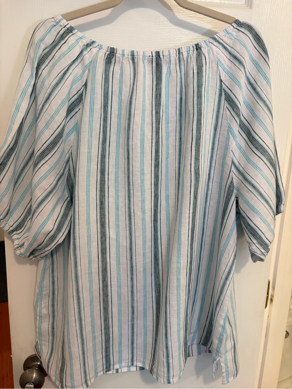 Talbots 100% Linen Popover Shirt NWT XL - Picture 8 of 11